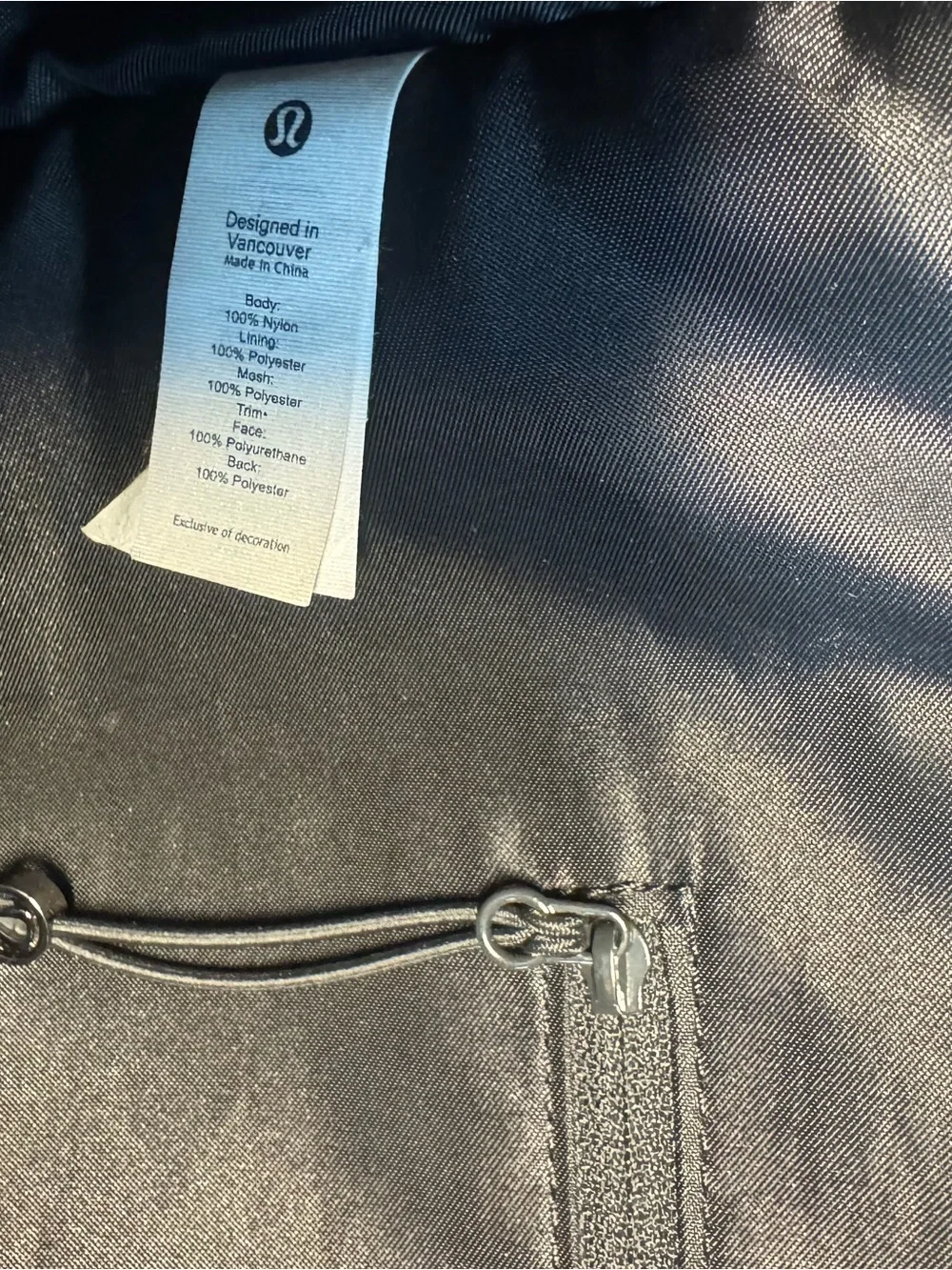 lululemon athletica Black Duffel Tote